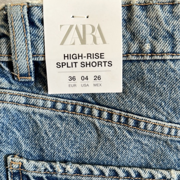 Zara split high shorts. Size 36. NWT. $28 - Picture 3 of 3